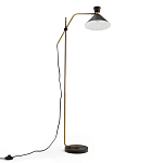 Торшер с поворотным плафоном Davy Brass Floor Lamp варинант исполнения - 2 | Loft Concept в Воронеже