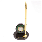 Часы настольные с ручкой из натурального камня Stone Clock варинант исполнения - 8 | Loft Concept в Воронеже