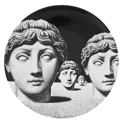 Декоративная тарелка Fornasetti 30.CR.BW.R01-205