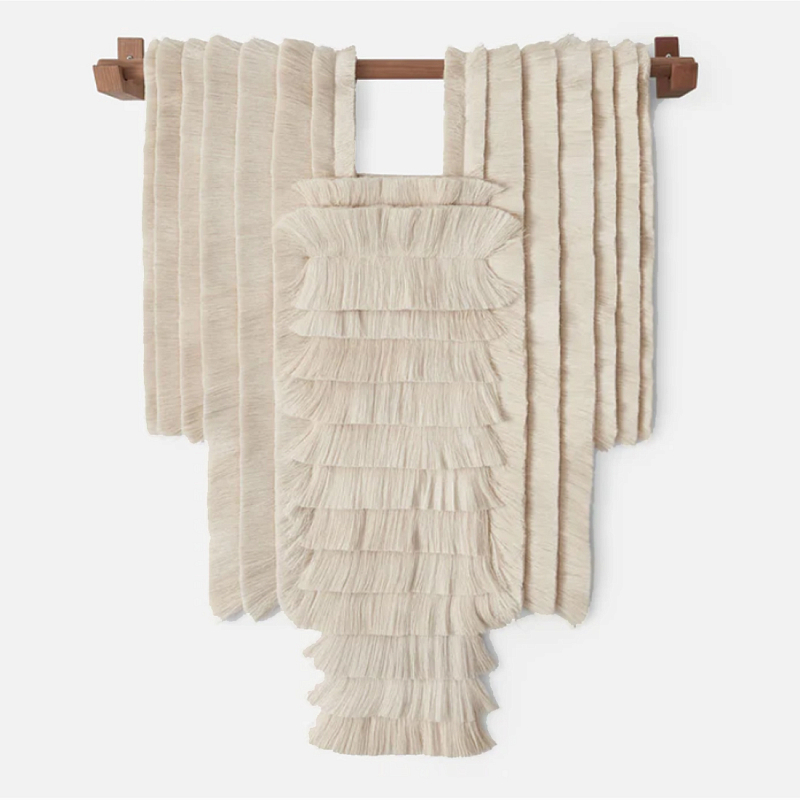 Светло-Бежевое Панно из нитей Palmas Wall Hanging Светло-бежевый в Воронеже | Loft Concept 