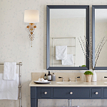 Бра с цветочным основанием и тканевым абажуром Tugella Flower Lamp варинант исполнения - 3 | Loft Concept в Воронеже