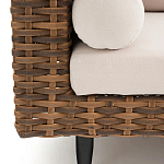 Трехместный садовый диван из плетеного пластика Matteo варинант исполнения - 4 | Loft Concept в Воронеже