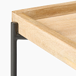 Журнальный стол с прямоугольной деревянной столешницей Urban Style Space варинант исполнения - 2 | Loft Concept в Воронеже