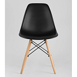 Пластиковый стул на ножках из массива бука Eames Black варинант исполнения - 4 | Loft Concept в Воронеже