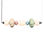 Подвесной светильник линейный с керамическими элементами 24W LED Fragrant Light варинант исполнения - 2 | Loft Concept в Воронеже