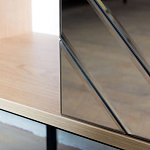 Шкаф с 2-мя зеркальными дверцами Serena Mirror Cabinet варинант исполнения - 4 | Loft Concept в Воронеже