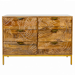 Комод с выдвижными ящиками и фактурным фасадом Termite варинант исполнения - 1 | Loft Concept в Воронеже