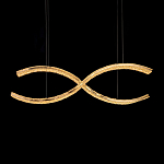 Люстра волнистой формы с фактурным хрустальным плафоном Light Delight варинант исполнения - 1 | Loft Concept в Воронеже