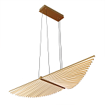 Люстра в виде распахнутых крыльев из тонких металлических планок Flight of Freedom варинант исполнения - 3 | Loft Concept в Воронеже