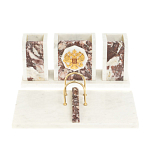 Настольный письменный набор из мрамора и креноида с гербом России Marble Accessory варинант исполнения - 1 | Loft Concept в Воронеже
