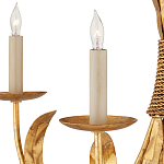 Люстра золотая с декором в виде перьев Bunch of Feathers варинант исполнения - 1 | Loft Concept в Воронеже