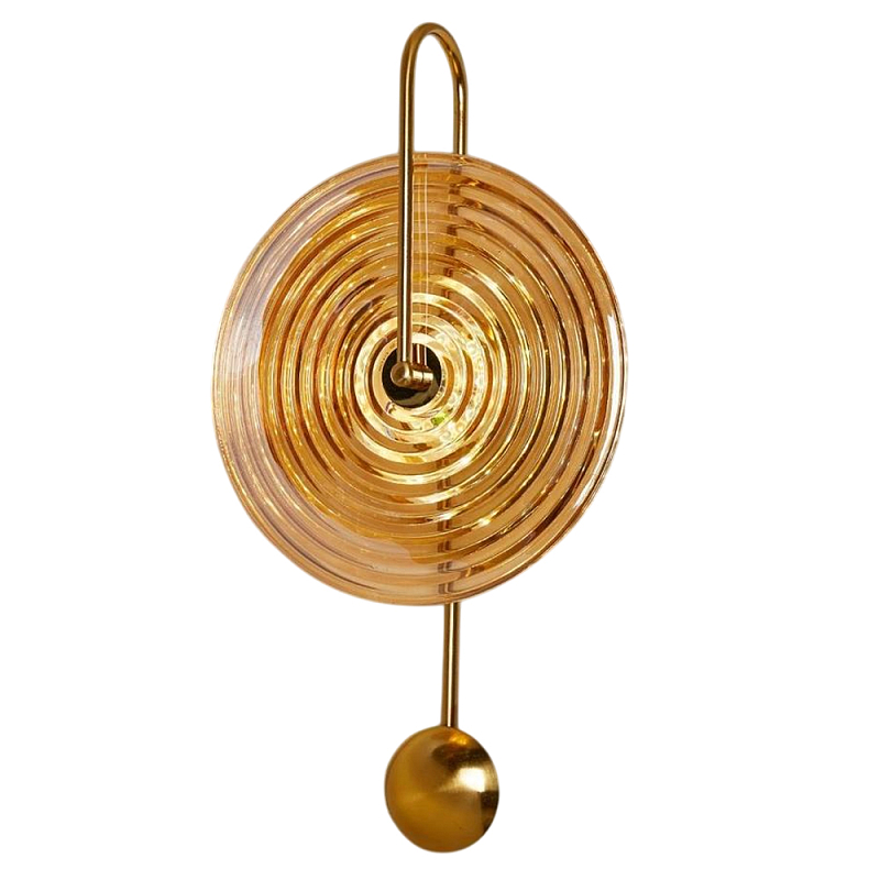 Бра бронзовое с с прозрачными стеклянными плафонами Golden Spiral Бронза Бра бронзовое с с прозрачными стеклянными плафонами Golden Spiral Бронза в Воронеже | Loft Concept
