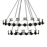 Люстра двухъярусная с круглыми светодиодными источниками света Maxine Light варинант исполнения - 2 | Loft Concept в Воронеже