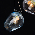 Люстра каскадная с 9-ю разноцветными стеклянными плафонами Kaleido варинант исполнения - 6 | Loft Concept в Воронеже