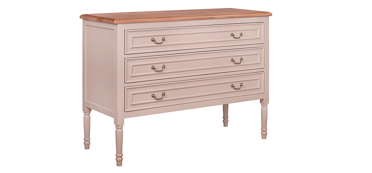 Бежевый комод из дуба Amelia beige Бежевый комод из дуба Amelia beige - Loft-Concept в Воронеже