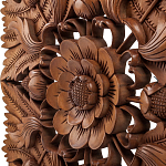Панно из дерева квадратное Flower Panel With Trees варинант исполнения - 2 | Loft Concept в Воронеже