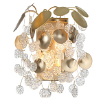 Бра с декоративными подвесками из прозрачного стекла в форме монеток FAIRYTREE Light варинант исполнения - 2 | Loft Concept в Воронеже