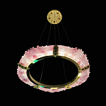 Люстра в форме кольца розовая Warm Pink Light варинант исполнения - 5 | Loft Concept в Воронеже