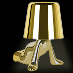 Настольная лампа фигурная цвета золото с гладким абажуром Высота 17 см Sophia варинант исполнения - 1 | Loft Concept в Воронеже