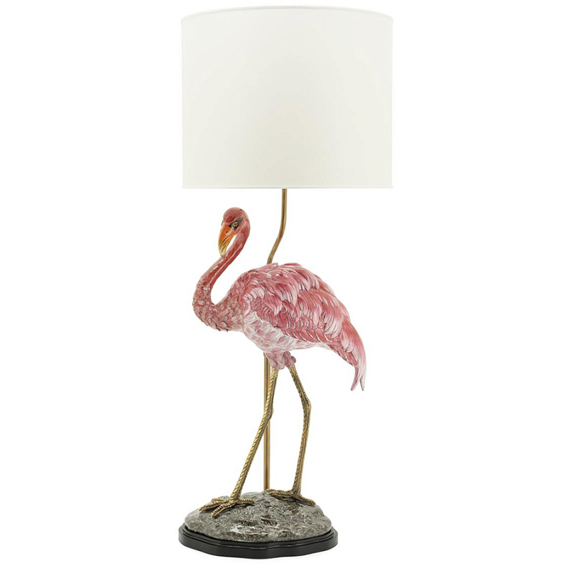 Настольная лампа ABHIKA LAMPTABLE FLAMINGO Розовый Золотой в Воронеже | Loft Concept 