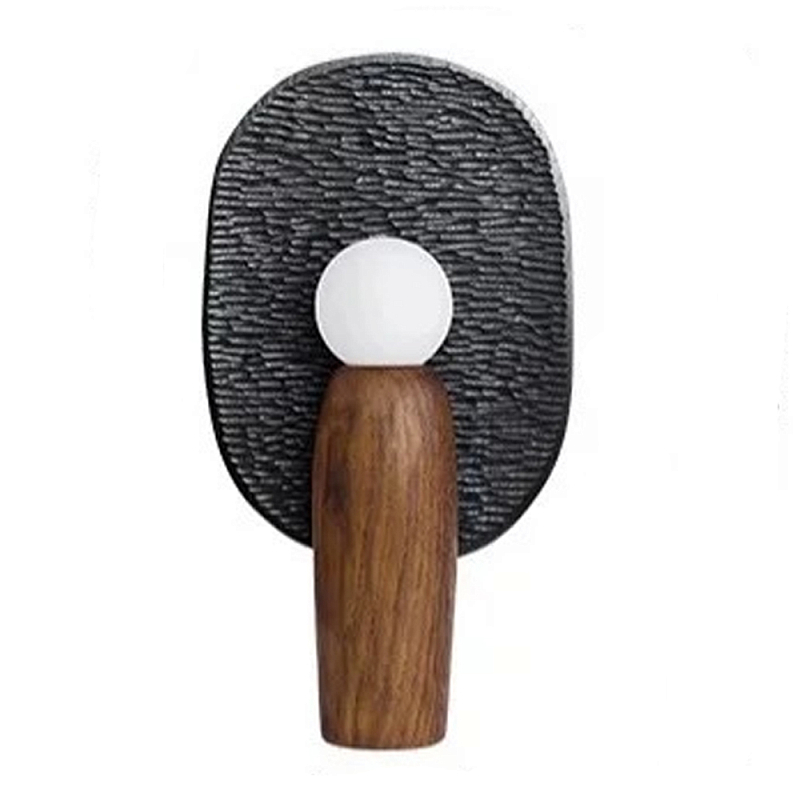 Настольная лампа из дерева Decorative Wooden Lamp Черный Коричневый Настольная лампа из дерева Decorative Wooden Lamp Черный Коричневый в Воронеже | Loft Concept