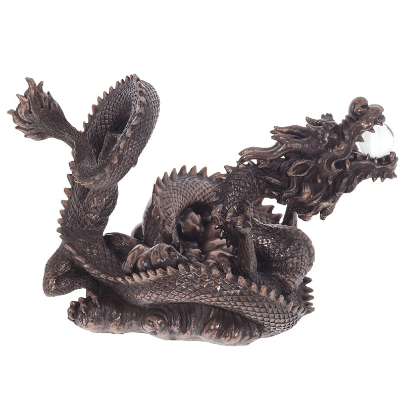 Декоративная статуэтка Дракон Fuzanglong Dragon Dark Bronze Statuette Темная бронза Прозрачный Декоративная статуэтка Дракон Fuzanglong Dragon Dark Bronze Statuette Темная бронза Прозрачный в Воронеже | Loft Concept