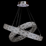 Люстра на 2 кольца с текстурной огранкой Reflection of Reality варинант исполнения - 6 | Loft Concept в Воронеже