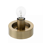 Настольный светильник с плафоном из затемненного стекла с рельефным узором Glass lampshade with Relief Pattern варинант исполнения - 2 | Loft Concept в Воронеже