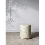 Приставной столик с рисунком из раковин устриц Bone Inlay варинант исполнения - 10 | Loft Concept в Воронеже