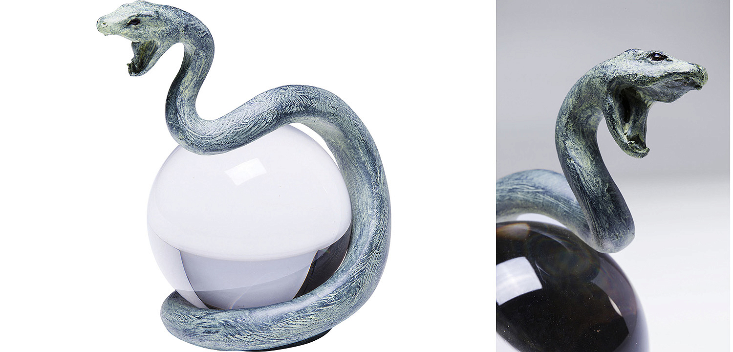 Статуэтка Змея на прозрачном шаре - Loft-Concept в Воронеже