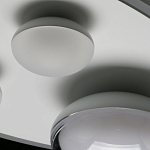 Потолочный светильник овальной формы белого цвета с 4-мя лампами Lunar Pebbles варинант исполнения - 11 | Loft Concept в Воронеже