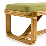Скамья из ротанга с подушкой Mattia Rattan Bench варинант исполнения - 3 | Loft Concept в Воронеже