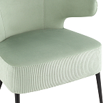 Современное мягкое кресло на металлических ножках Rakush Pistachio варинант исполнения - 6 | Loft Concept в Воронеже