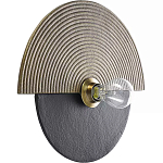 Круглый настенный фактурный светильник Textured Disc варинант исполнения - 1 | Loft Concept в Воронеже