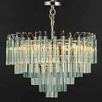 Дизайнерская люстра AQUA Blue Lagoon бирюзовое стекло несколько ярусов варинант исполнения - 6 | Loft Concept в Воронеже