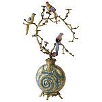Бронзовый подсвечник Птичий рай Flora варинант исполнения - 2 | Loft Concept в Воронеже