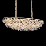 Люстра овальная с каскадом из подвесных прозрачных элементов Attractiveness варинант исполнения - 2 | Loft Concept в Воронеже