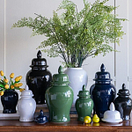 Ваза с крышкой однотонная Высота 48 см Chinoiserie Ceramics варинант исполнения - 6 | Loft Concept в Воронеже