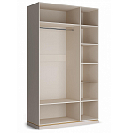 Шкаф трёхдверный с 1-ой зеркальной дверью Satin Furniture варинант исполнения - 3 | Loft Concept в Воронеже