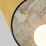 Бра с каменным диском в металлической раме Sandstone Painting варинант исполнения - 2 | Loft Concept в Воронеже