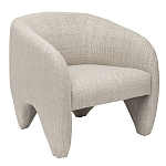 Дизайнерское кресло мягкое в белой обивке White Canvas варинант исполнения - 1 | Loft Concept в Воронеже