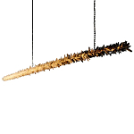 Люстра линейная светодиодная из необработанных кристаллов Mountain Comet варинант исполнения - 5 | Loft Concept в Воронеже