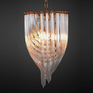 Люстра Retro Frozen Glass Chandelier 30 Champagne