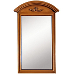 Настенное зеркало в деревянной раме орехового цвета Guirlande de Roses Walnut Color Mirror варинант исполнения - 1 | Loft Concept в Воронеже