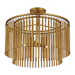 Потолочный светильник двухъярусный золотого цвета Metal Tentacles варинант исполнения - 2 | Loft Concept в Воронеже