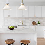 Подвесной светильник с белым стеклянным конусным плафоном Alora Mood варинант исполнения - 13 | Loft Concept в Воронеже