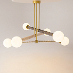 Люстра со стеклянными вставками Helios варинант исполнения - 2 | Loft Concept в Воронеже