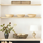 Настольная лампа деревянная с белым абажуром Wooden Table Lamp варинант исполнения - 6 | Loft Concept в Воронеже