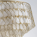 Люстра многоярусная с декором из натуральной морской ракушки Iridescent Light варинант исполнения - 8 | Loft Concept в Воронеже