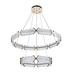 Люстра с 2-мя кольцами с текстурным природным рисунком IceFlame варинант исполнения - 9 | Loft Concept в Воронеже